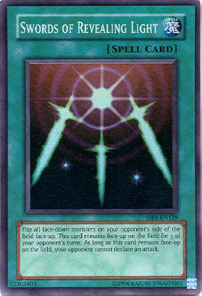 Dark Beginning 1, Normal Spell, Spell, Super Rare, Unlimited Swords of Revealing Light [DB1-EN129] Super Rare - Trading Card World