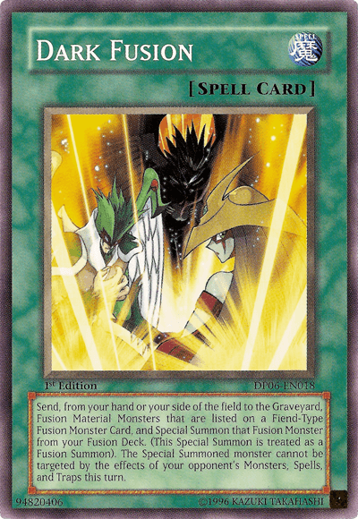 1st Edition, Common, Duelist Pack 6: Jaden Yuki 3, Normal Spell, Spell, Unlimited Dark Fusion [DP06-EN018] Common - Trading Card World