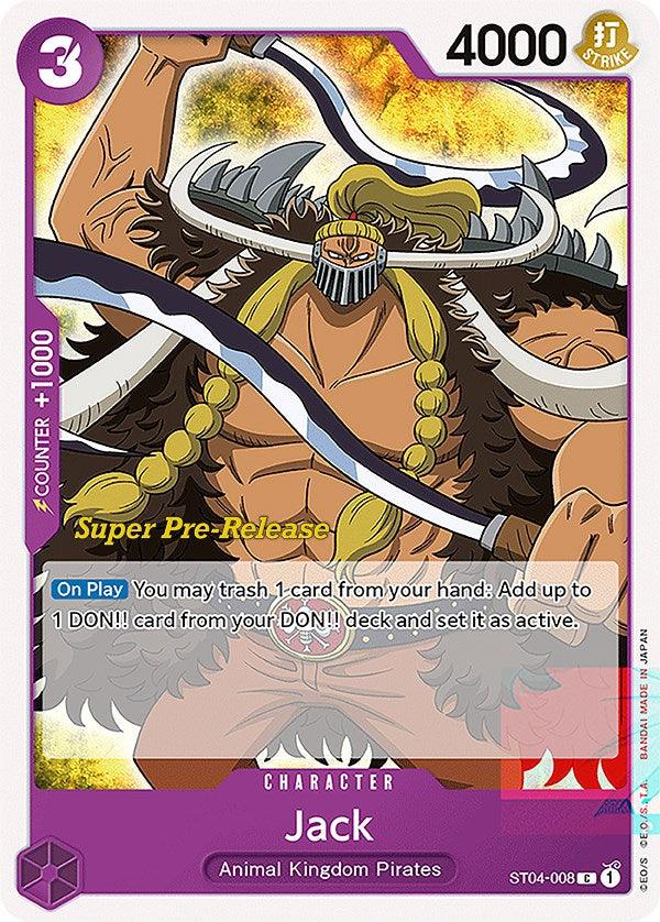 Animal Kingdom Pirates, Character, Common, Starter Decks, Super Pre-Release Starter Deck: Animal Kingdom Pirates Jack [Super Pre-Release Starter Deck: Animal Kingdom Pirates] - Trading Card World