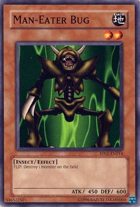 Common, Earth, Effect Monster, Insect, Retro Pack 1, Unlimited Man-Eater Bug [RP01-EN014] Common - Trading Card World