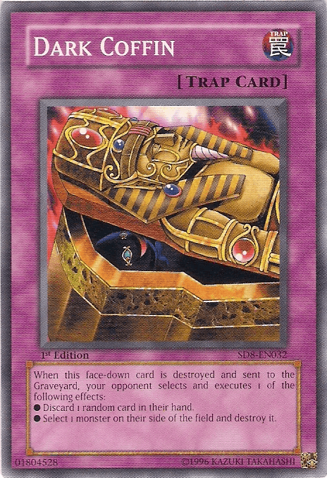 1st Edition, Common, Normal Trap, Structure Deck: Lord of the Storm, Trap, Unlimited Dark Coffin [SD8-EN032] Common - Trading Card World