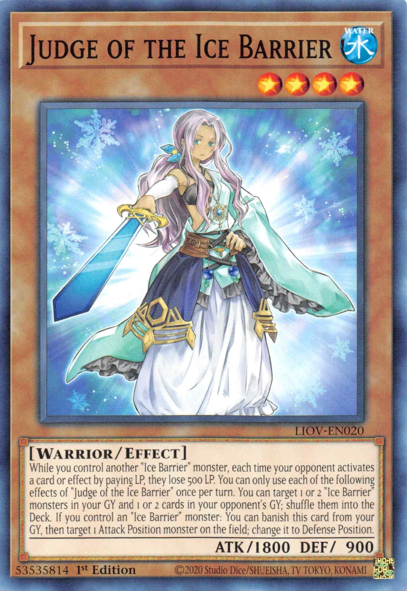 1st Edition, Common, Effect Monster, Lightning Overdrive, Warrior, Water Judge of the Ice Barrier [LIOV-EN020] Common - Trading Card World