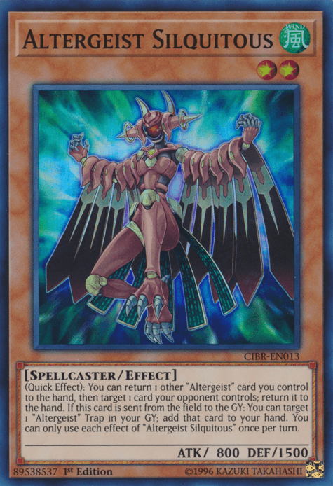 1st Edition, Circuit Break, Effect Monster, Spellcaster, Super Rare, Unlimited, Wind Altergeist Silquitous [CIBR-EN013] Super Rare - Trading Card World