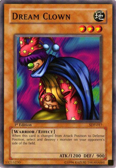1st Edition, Common, Earth, Effect Monster, Starter Deck: Pegasus, Unlimited, Warrior Dream Clown [SDP-017] Common - Trading Card World