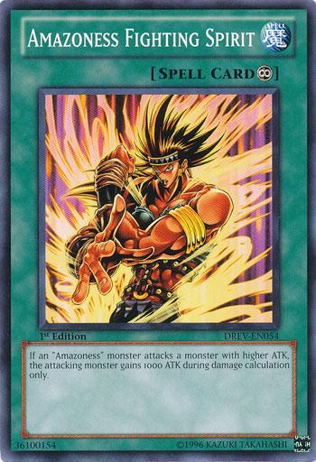 1st Edition, Common, Continuous Spell, Duelist Revolution, Spell, Unlimited Amazoness Fighting Spirit [DREV-EN054] Common - Trading Card World