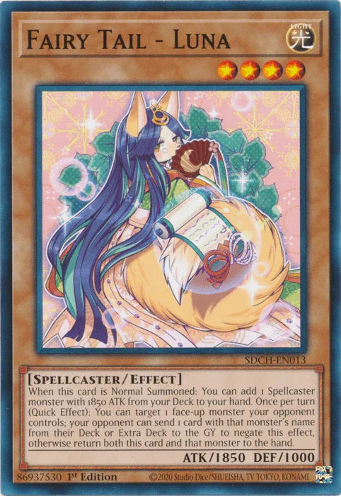 1st Edition, Common, Effect Monster, Light, Spellcaster, Structure Deck: Spirit Charmers Fairy Tail - Luna [SDCH-EN013] Common - Trading Card World