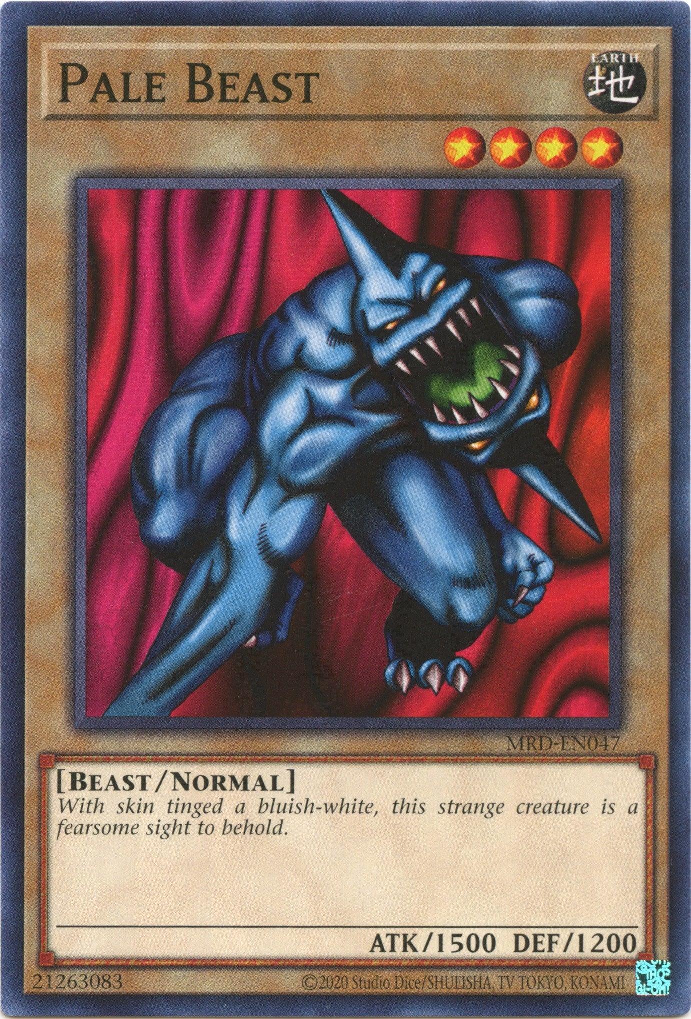Beast, Common, Earth, Metal Raiders (25th Anniversary Edition), Normal Monster, Unlimited Pale Beast (25th Anniversary) [MRD-EN047] Common - Trading Card World