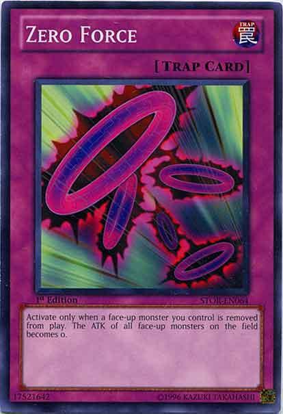 1st Edition, Common, Normal Trap, Storm of Ragnarok, Trap, Unlimited Zero Force [STOR-EN064] Common - Trading Card World