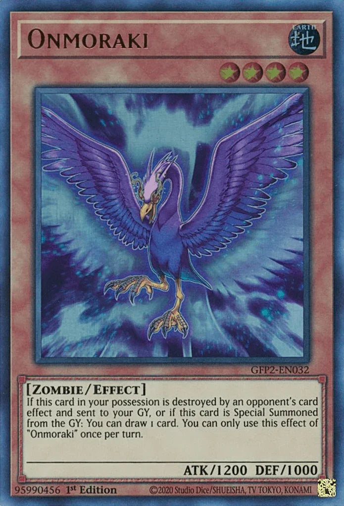 1st Edition, Earth, Effect Monster, Ghosts From the Past: The 2nd Haunting, Ultra Rare, Zombie Onmoraki [GFP2-EN032] Ultra Rare - Trading Card World