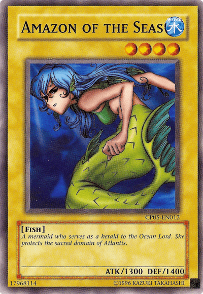 Champion Pack 5, Common, Fish, Normal Monster, Unlimited, Water Amazon of the Seas [CP05-EN012] Common - Trading Card World