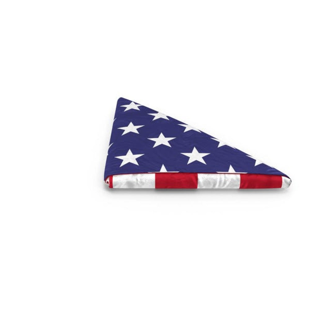 5' X 9.5' American Burial Pre Folded Flag.