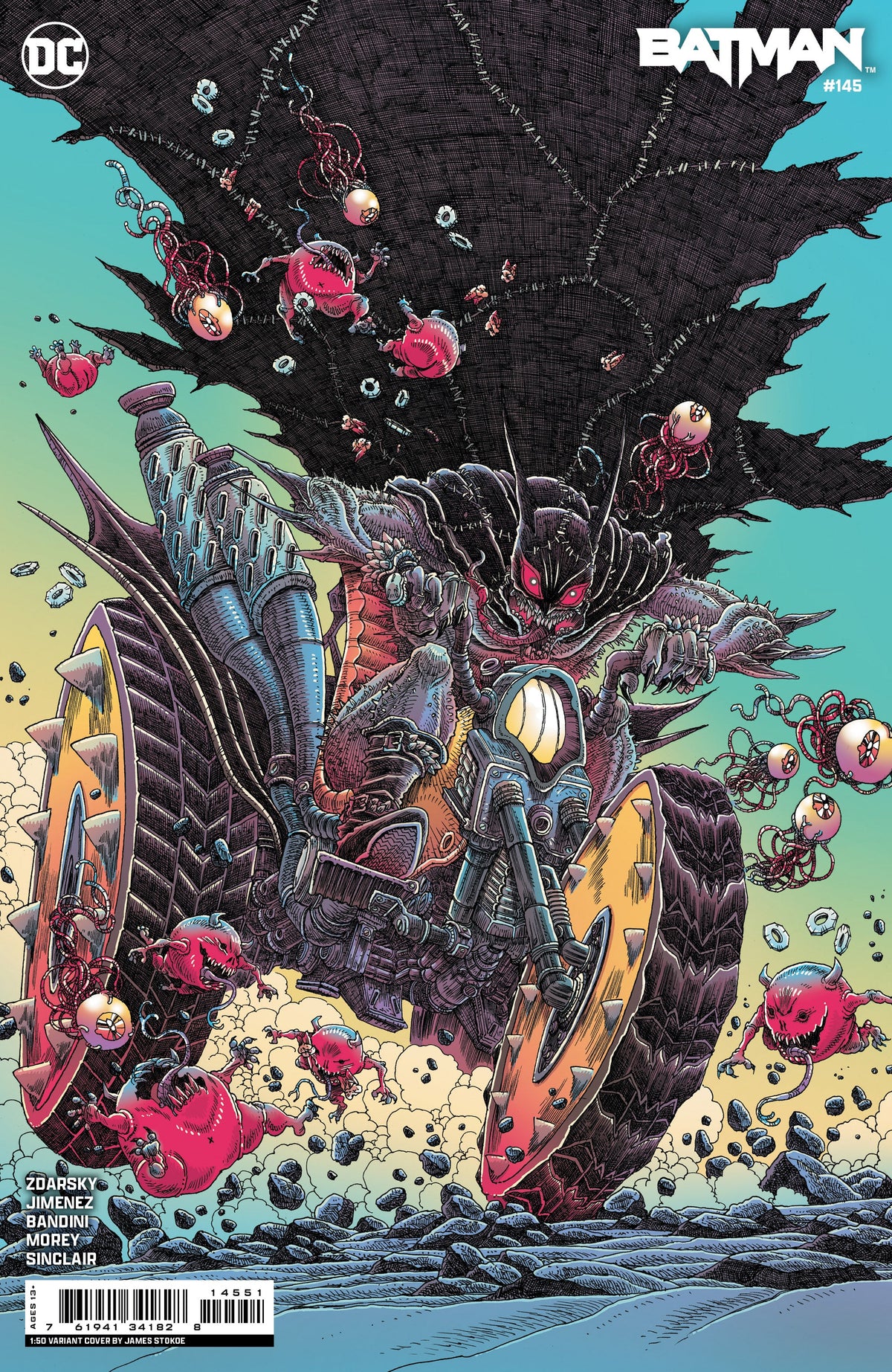 Batman #145 E 1:50 James Stokoe Card Stock Variant (03/05/2024) Dc