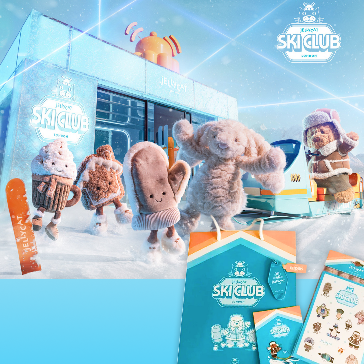 Jellycat Ski Club Crew (The Grove, LA) - Complete Collection