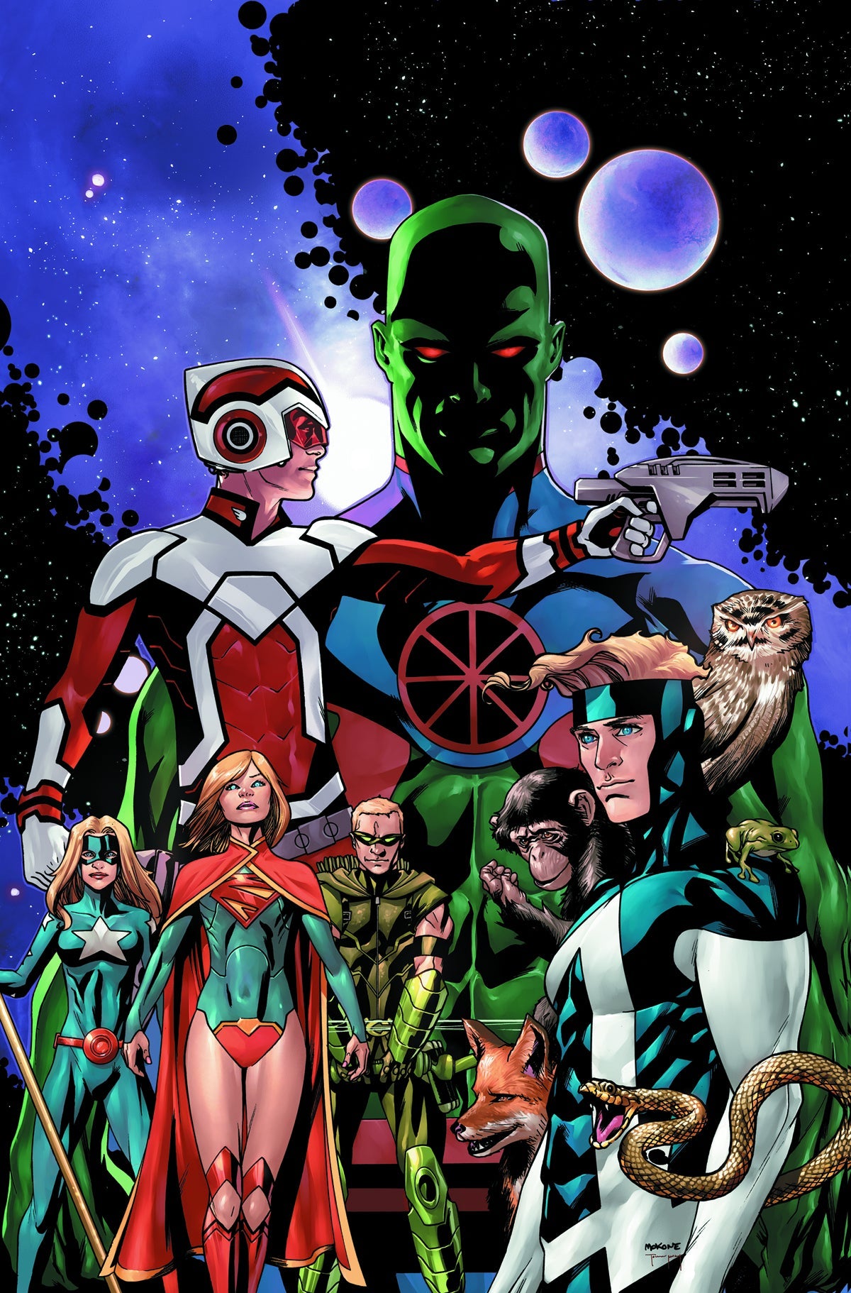 Justice League United #0 A (Evil) DC 2014 Jeff Lemire Mike Mckone