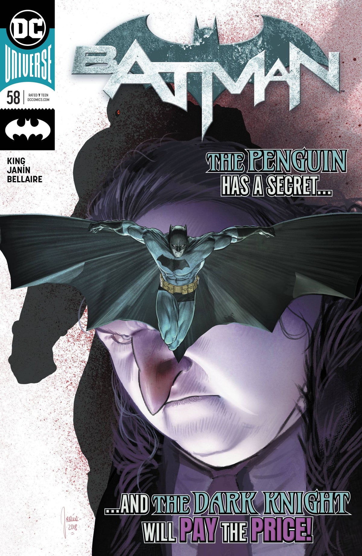 BATMAN #58 A Mikel Janin Tom King Penguin (11/07/2018) DC