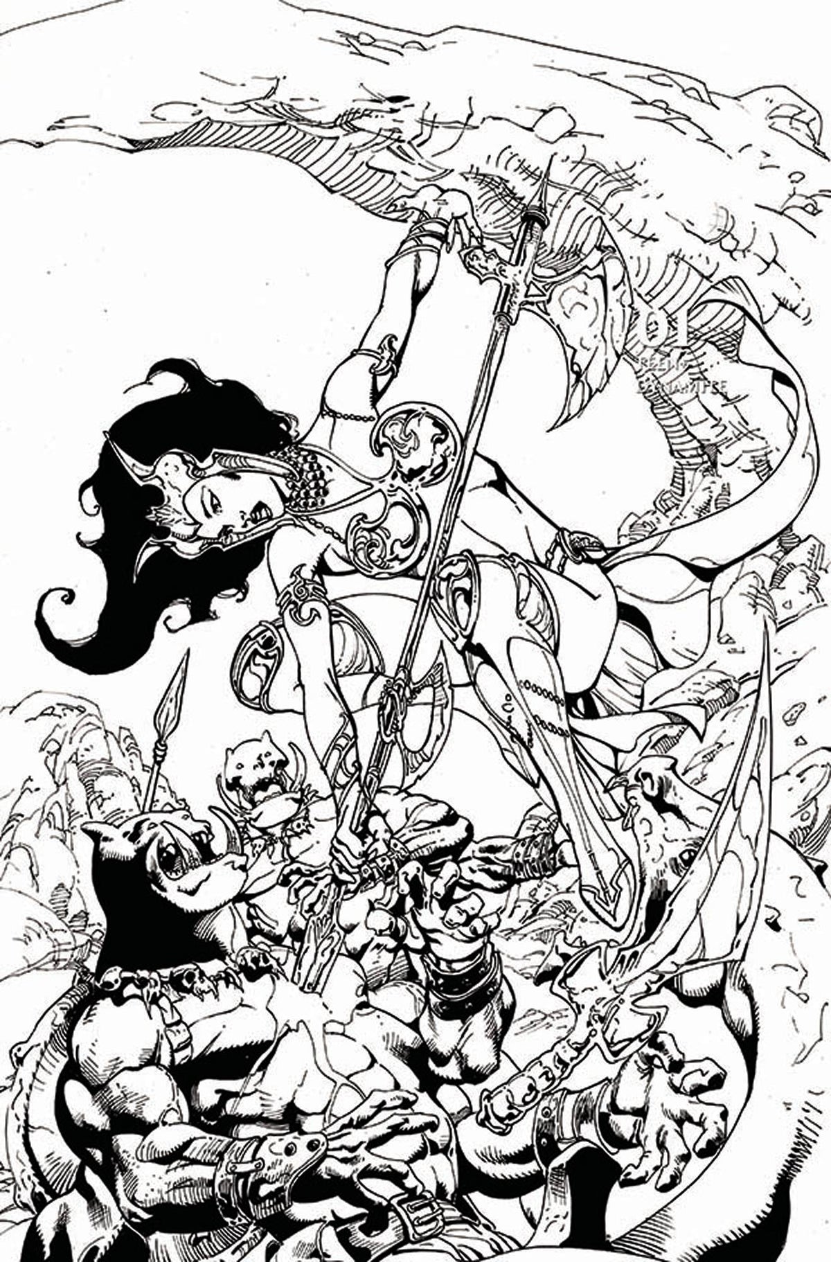 DEJAH THORIS (2019) #1 1:11 Roberto Castro B&W Virgin FOC Variant (12/11/2019) DYNAMITE