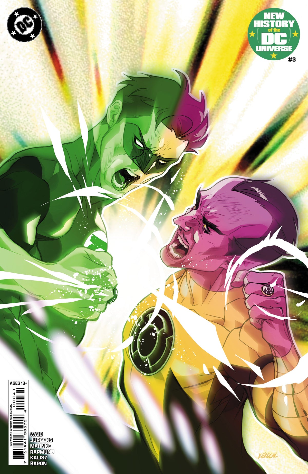 New History Of The Dc Universe #3 (Of 4) G 1:25 Karl Kerschl Variant (09/10/2025) Dc