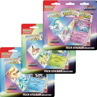 Scarlet & Violet: Prismatic Evolutions Tech Sticker Collection [Set of 3]