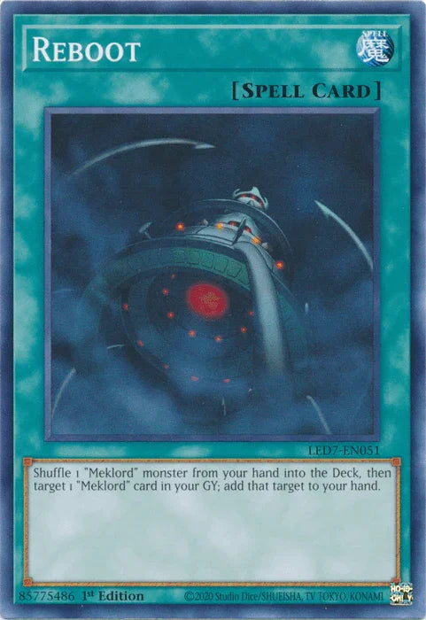 1st Edition, Common, Legendary Duelists: Rage of Ra, Normal Spell, Spell, Unlimited Reboot [LED7-EN051] Common - Trading Card World