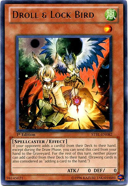 1st Edition, Effect Monster, Rare, Spellcaster, Starstrike Blast, Unlimited, Wind Droll & Lock Bird [STBL-EN082] Rare - Trading Card World