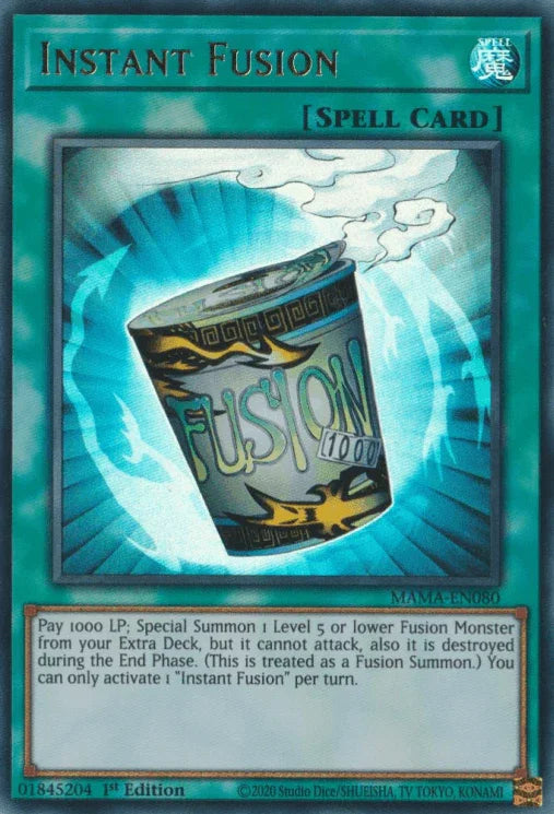1st Edition, Magnificent Mavens, Normal Spell, Spell, Ultra Rare Instant Fusion [MAMA-EN080] Ultra Rare - Trading Card World