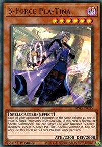 1st Edition, Blazing Vortex, Dark, Effect Monster, Spellcaster, Ultra Rare S-Force Pla-Tina [BLVO-EN015] Ultra Rare - Trading Card World
