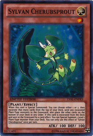 Effect Monster, Legacy of the Valiant, Light, Limited, Plant, Super Rare Sylvan Cherubsprout [LVAL-ENDE3] Super Rare - Trading Card World