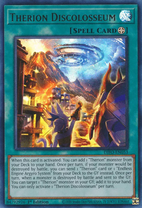 1st Edition, Dimension Force, Field Spell, Spell, Ultra Rare Therion Discolosseum [DIFO-EN053] Ultra Rare - Trading Card World