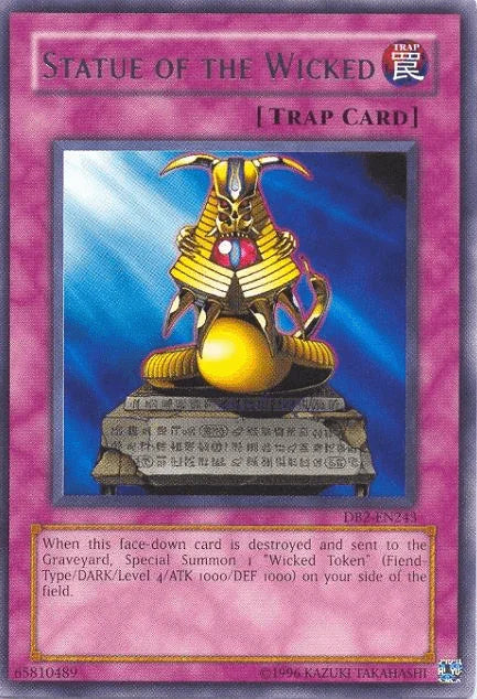 Dark Beginning 2, Normal Trap, Rare, Trap, Unlimited Statue of the Wicked [DB2-EN243] Rare - Trading Card World