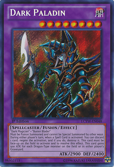 1st Edition, Dark, Fusion/Effect Monster, Legendary Collection 3: Yugi's World, Secret Rare, Spellcaster, Unlimited Dark Paladin [LCYW-EN048] Secret Rare - Trading Card World