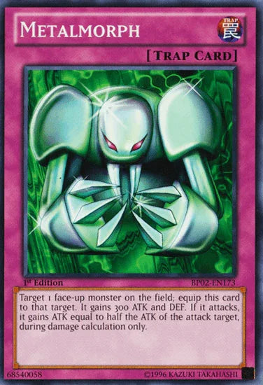 1st Edition, Battle Pack 2: War of the Giants, Mosaic Rare, Normal Trap, Trap, Unlimited Metalmorph [BP02-EN173] Mosaic Rare - Trading Card World