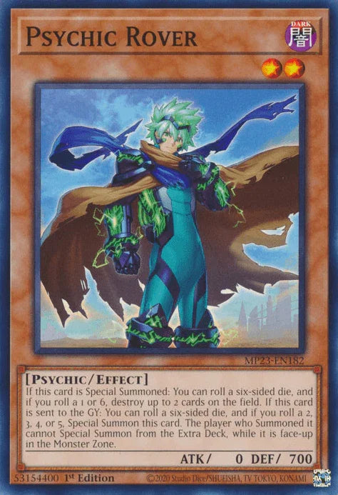 1st Edition, Common, Dark, Dueling Heroes Collectors Tin - Mega Pack (25th Anniversary Edition), Effect Monster, Psychic Psychic Rover [MP23-EN182] Common - Trading Card World