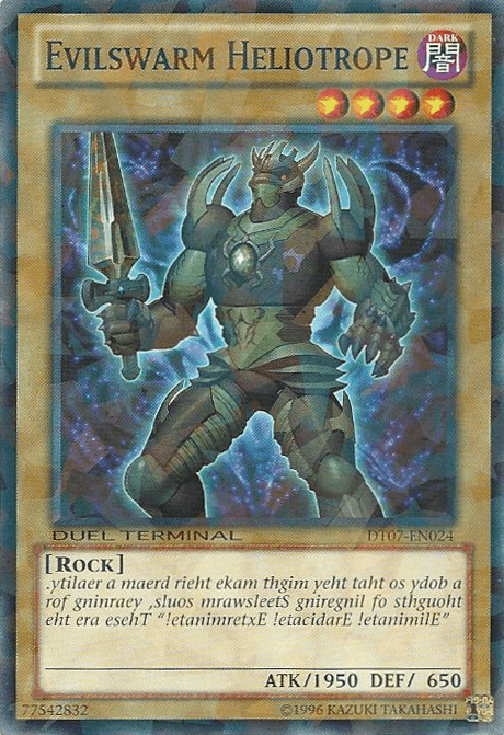Common, Dark, Duel Terminal 7, Limited, Normal Monster, Rock Evilswarm Heliotrope [DT07-EN024] Common - Trading Card World
