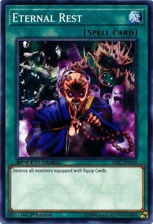 1st Edition, Common, Normal Spell, Speed Duel: Scars of Battle, Spell Eternal Rest [SBSC-EN038] Common - Trading Card World