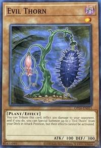 Common, Dark, Effect Monster, OTS Tournament Pack 14, Plant, Unlimited Evil Thorn [OP14-EN015] Common - Trading Card World