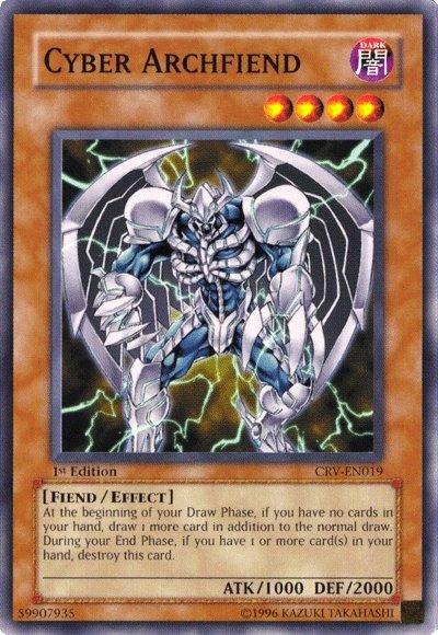 1st Edition, Common, Cybernetic Revolution, Dark, Effect Monster, Fiend, Unlimited Cyber Archfiend [CRV-EN019] Common - Trading Card World