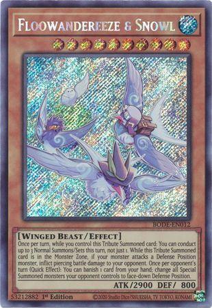 1st Edition, Burst of Destiny, Effect Monster, Starlight Rare, Water, Winged Beast Floowandereeze & Snowl [BODE-EN012] Starlight Rare - Trading Card World