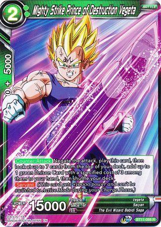 Mighty Strike Prince of Destruction Vegeta (BT11-068) [Vermilion Bloodline 2nd Edition]