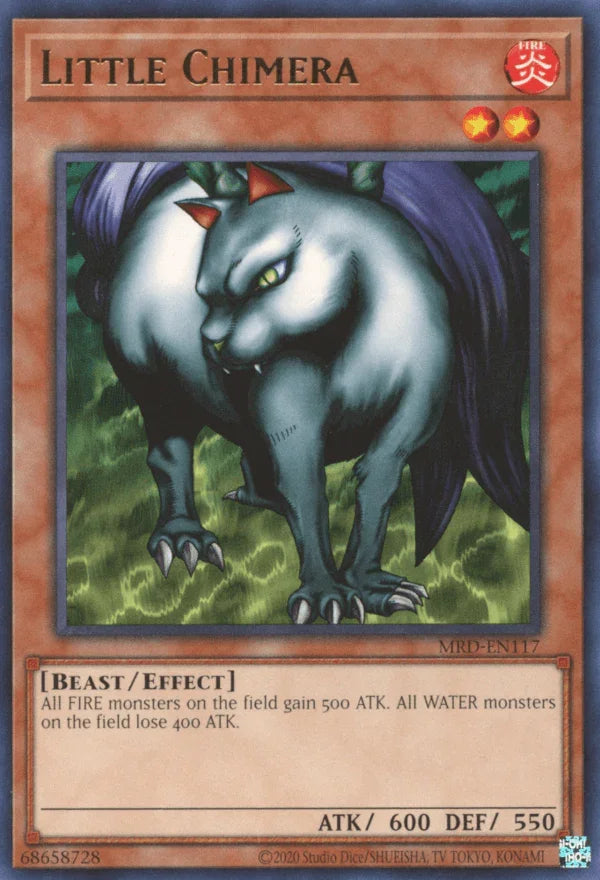 Beast, Effect Monster, Fire, Metal Raiders, Rare, Unlimited Little Chimera [MRD-EN117] Rare - Trading Card World