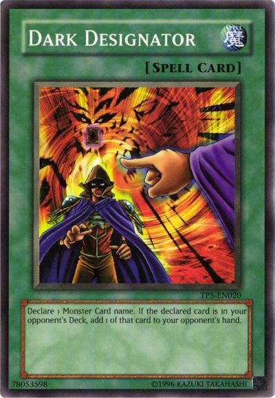 Common, Normal Spell, Spell, Tournament Pack 5, Unlimited Dark Designator [TP5-EN020] Common - Trading Card World