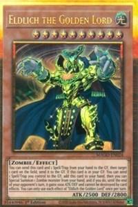 1st Edition, Effect Monster, Gold Rare, Light, Maximum Gold, Zombie Eldlich the Golden Lord [MAGO-EN024] Gold Rare - Trading Card World
