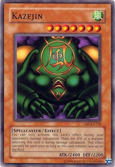Common, Dark Beginning 1, Effect Monster, Spellcaster, Unlimited, Wind Kazejin [DB1-EN158] Common - Trading Card World