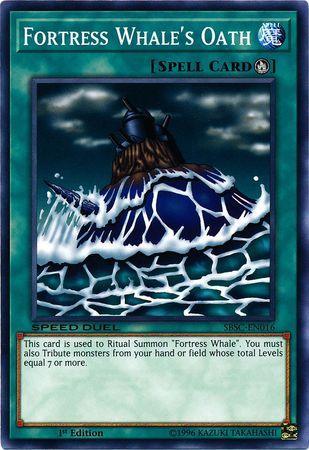 1st Edition, Common, Ritual Spell, Speed Duel: Scars of Battle, Spell Fortress Whale's Oath [SBSC-EN016] Common - Trading Card World