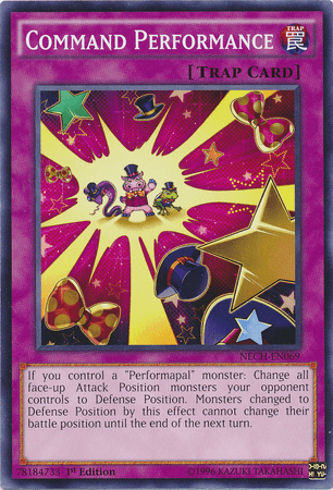 1st Edition, Common, Normal Spell, The New Challengers, Trap, Unlimited Command Performance [NECH-EN069] Common - Trading Card World