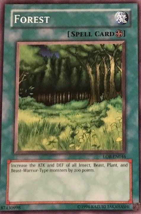 Common, Field Spell, Spell, The Legend of Blue Eyes White Dragon, Unlimited Forest [LOB-EN046] Common - Trading Card World