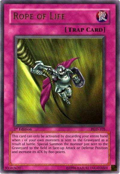 1st Edition, Normal Trap, Pharaonic Guardian, Trap, Ultra Rare, Unlimited Rope of Life [PGD-105] Ultra Rare - Trading Card World