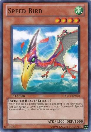 1st Edition, Common, Effect Monster, Starter Deck: Dawn of the Xyz, Wind, Winged Beast Speed Bird [YS11-EN008] Common - Trading Card World