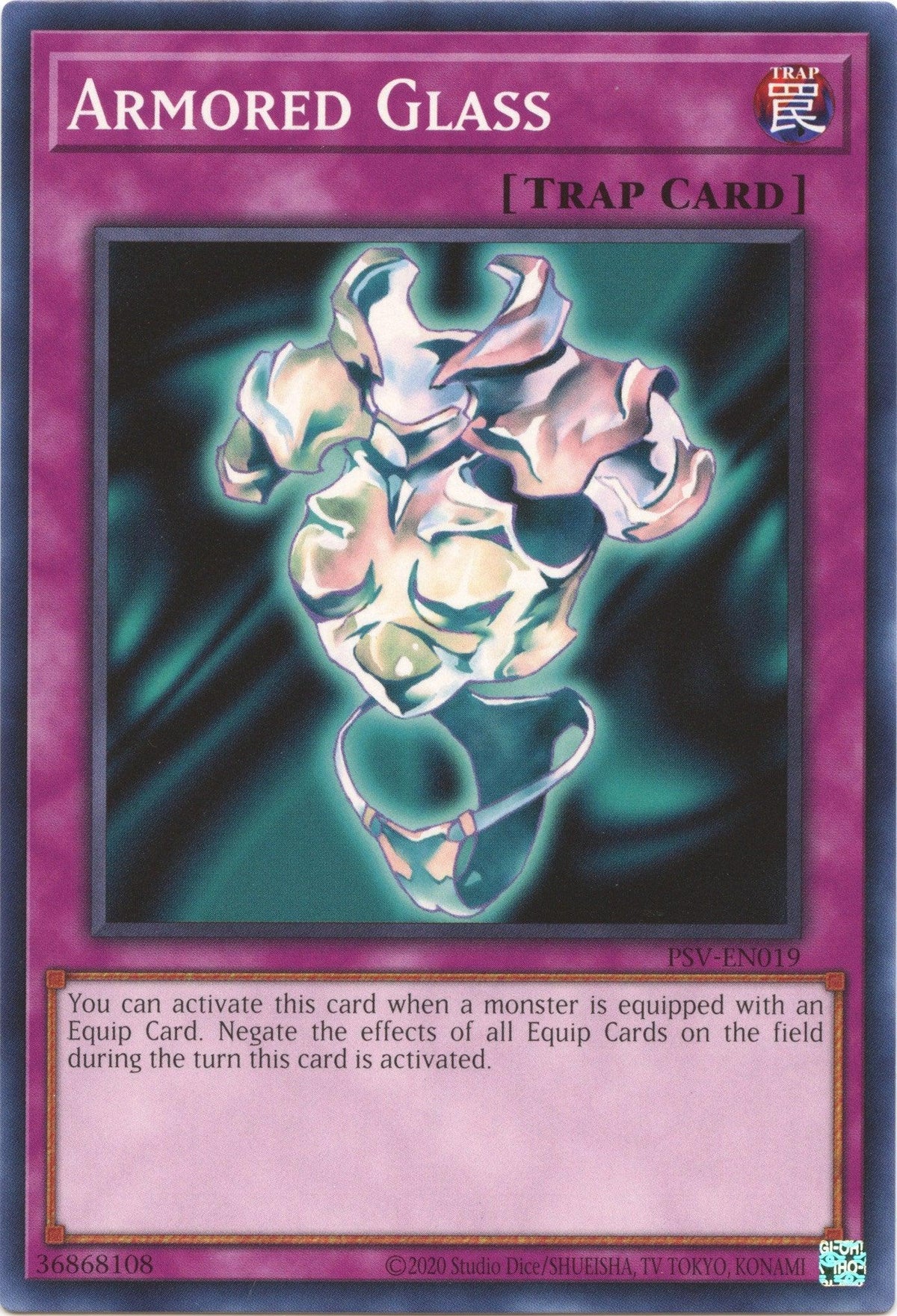 Common, Normal Trap, Pharaoh's Servant (25th Anniversary Edition), Trap, Unlimited Armored Glass (25th Anniversary) [PSV-EN019] Common - Trading Card World