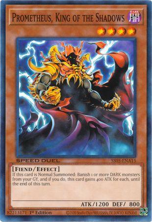 1st Edition, Common, Dark, Effect Monster, Fiend, Speed Duel: Twisted Nightmares Prometheus, King of the Shadows [SS05-ENA15] Common - Trading Card World