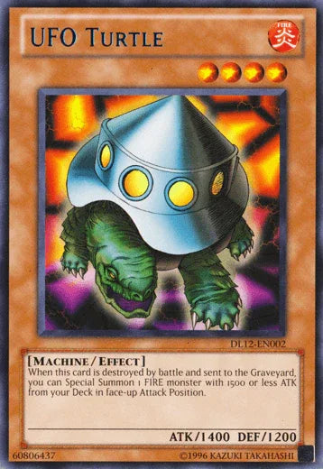 Duelist League Promo, Effect Monster, Fire, Machine, Rare, Unlimited UFO Turtle (Blue) [DL12-EN002] Rare - Trading Card World